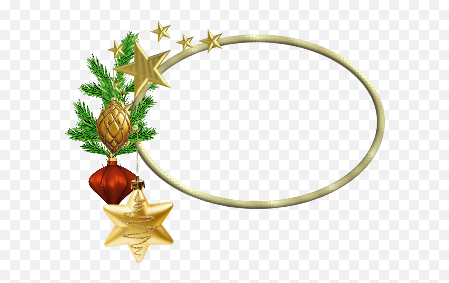 Oval Christmas Png Photo Frame With - Transparent Christmas Border Oval Emoji,Oval Frame Png