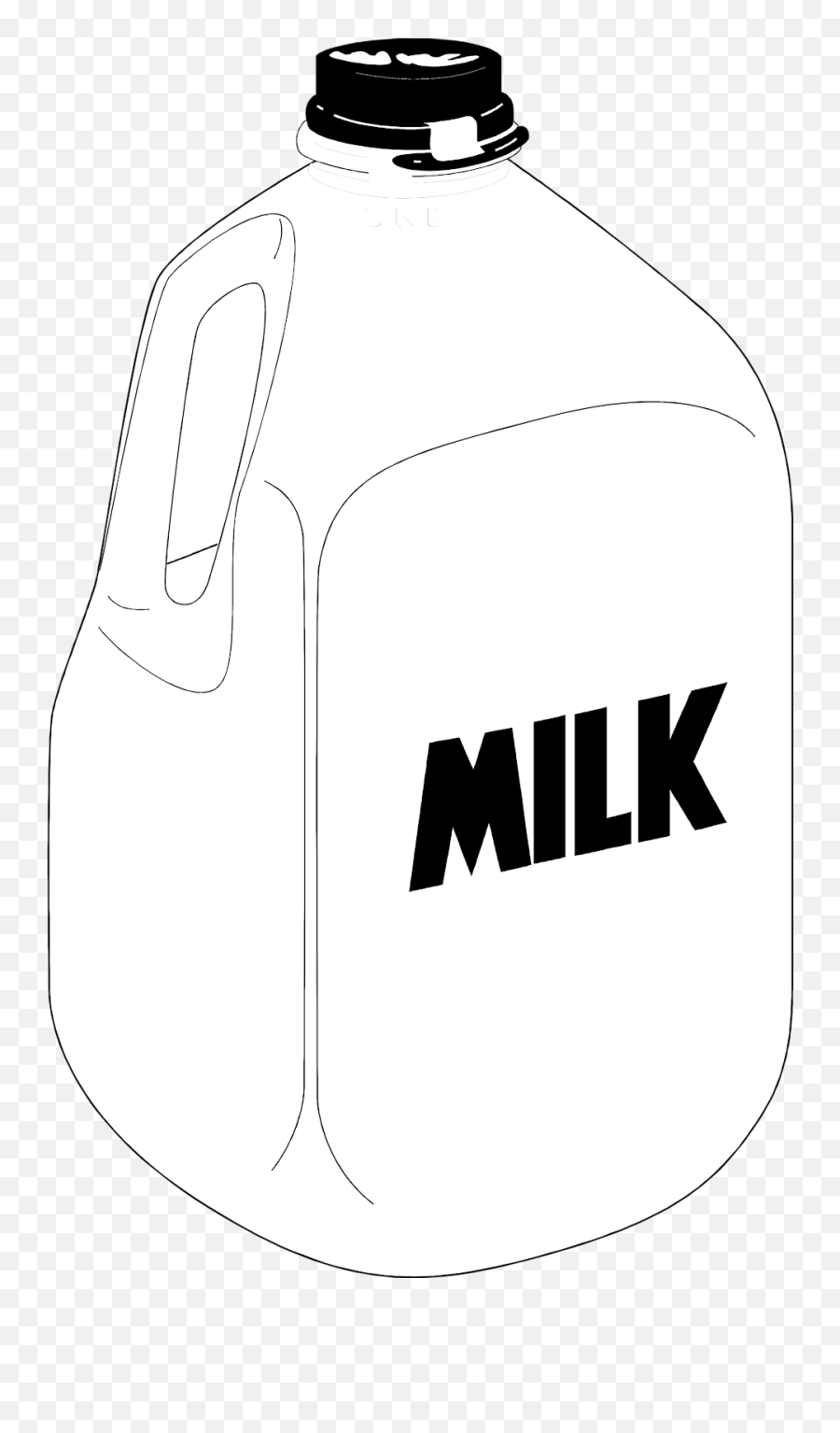 Pint Of Milk Clipart Kid - Milk Jug Clip Art Emoji,Milk Clipart