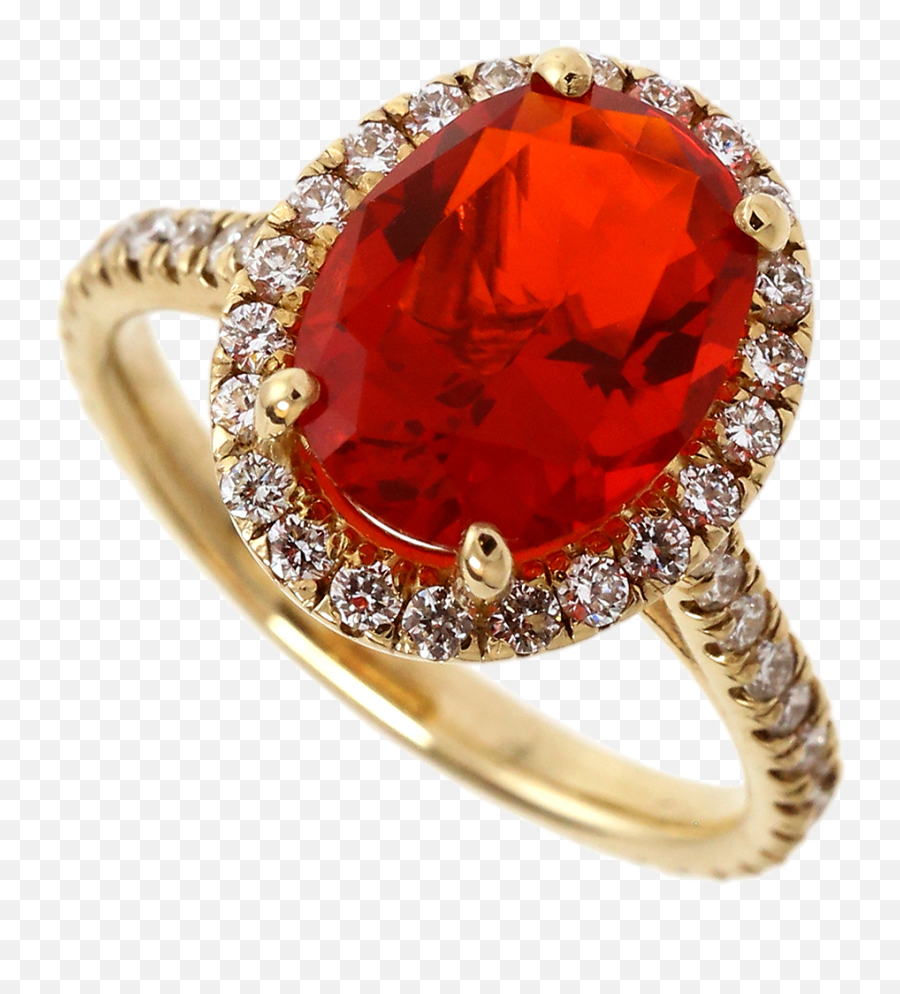 Fire Opal Ring - Solid Emoji,Ring Of Fire Png