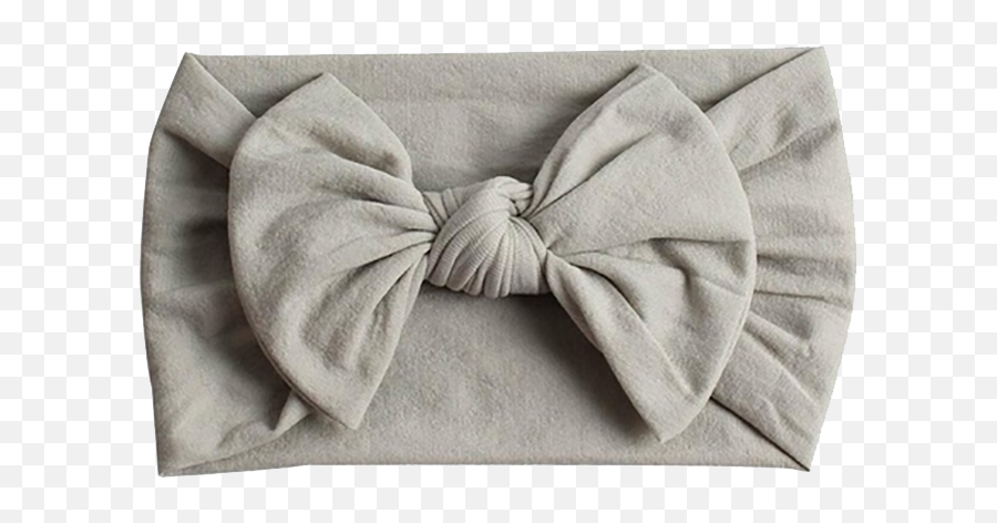 Grey Bow Baby Headband From Emerson And Friends - Gift For 2 Months Baby Girl Emoji,Headband Png