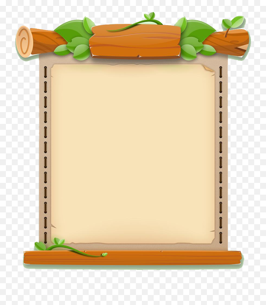 Wood Border Clipart Transparent Png Emoji,Cute Border Clipart