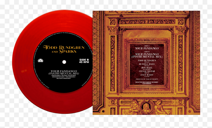 Todd Rundgren U0026 Sparks - Your Fandango Limited Edition Colored 7 Vinyl Emoji,Sparks Transparent