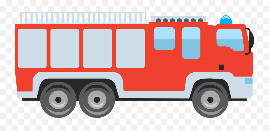 Fire Truck Clipart - Commercial Vehicle Emoji,Fire Truck Clipart