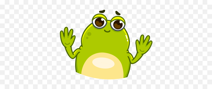 Frogita - Telegram Animated Stickers On Behance Emoji,Frog Jumping Clipart