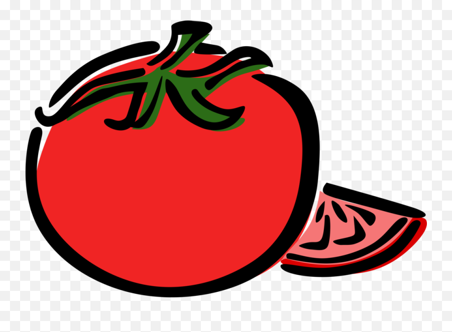 Vector Illustration Of Tomato Edible Culinary Vegetable Emoji,Veggie Clipart