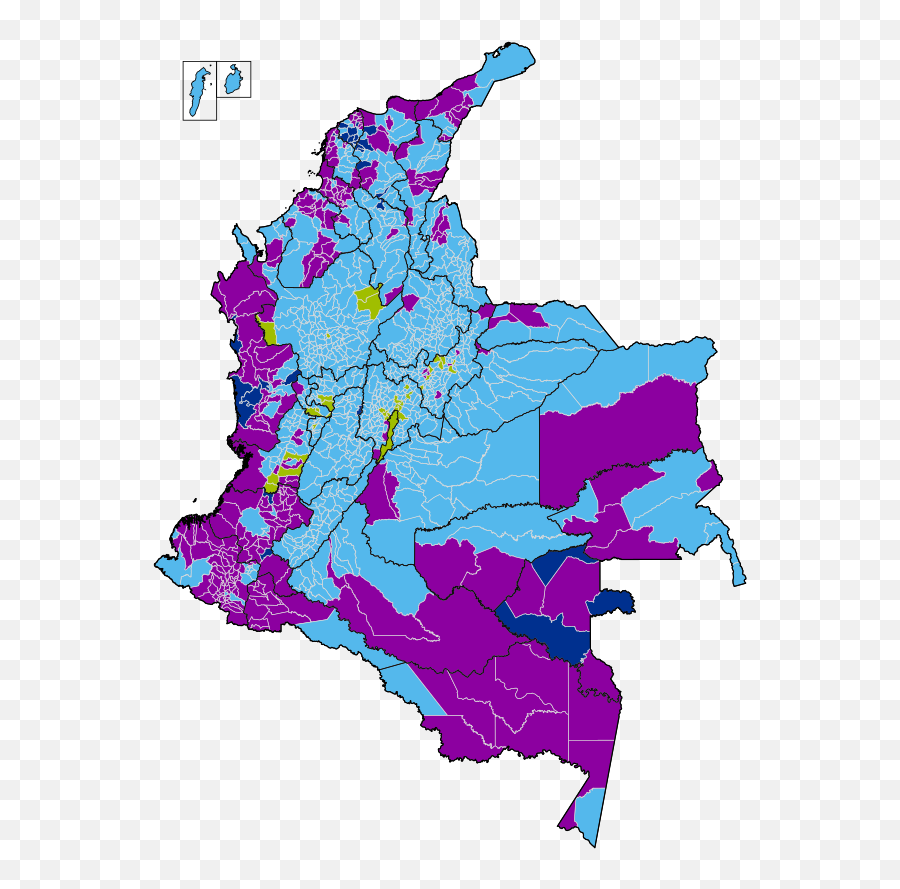 2018 Colombian Presidential Election - Wikiwand Emoji,Colombia Map Png