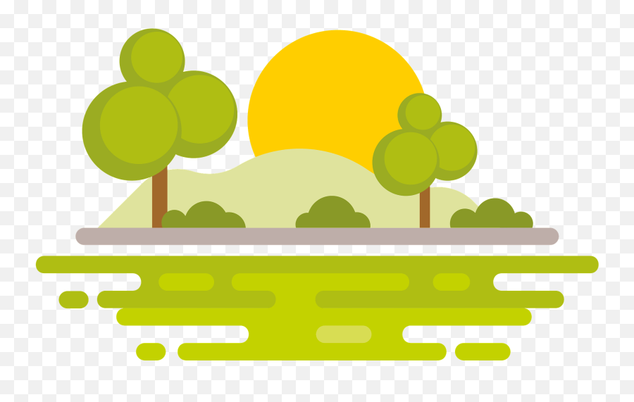 Park Landscape Clipart - Horizontal Emoji,Landscape Clipart