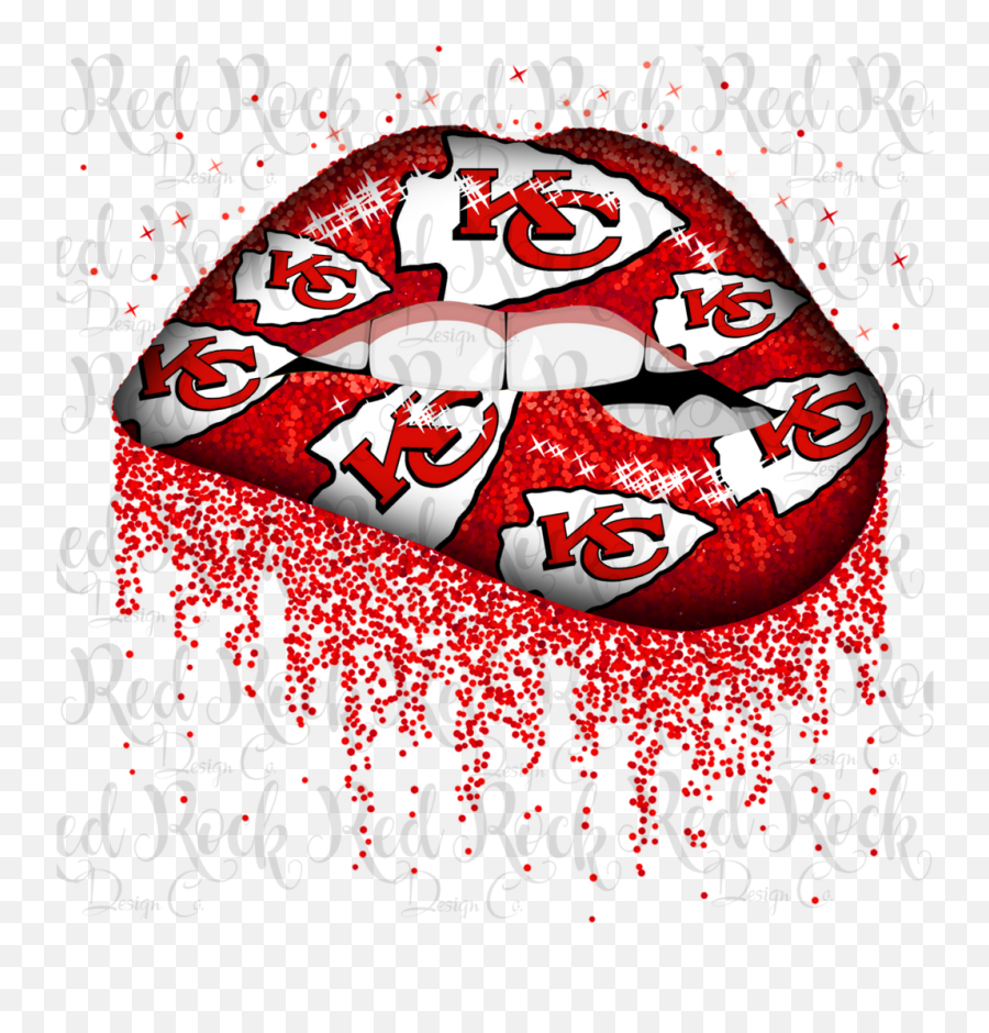 Kansas City Chiefs Lips Png Image With - Kansas City Chiefs Emoji,Kansas City Chiefs Logo