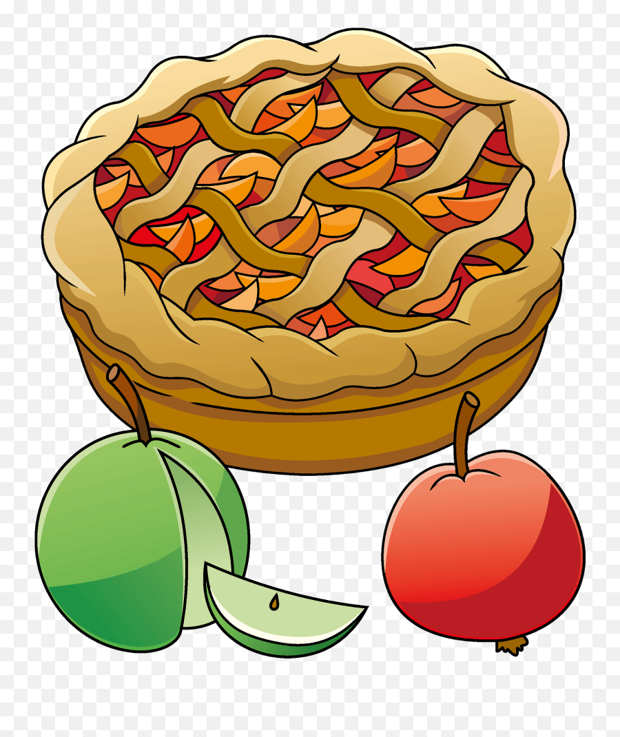 Apple Pie Clipart - Apple Pie Clipart Emoji,Pie Clipart