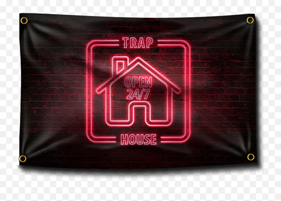Trap House Neon Flag - Astroworld Flag Emoji,Trap House Png