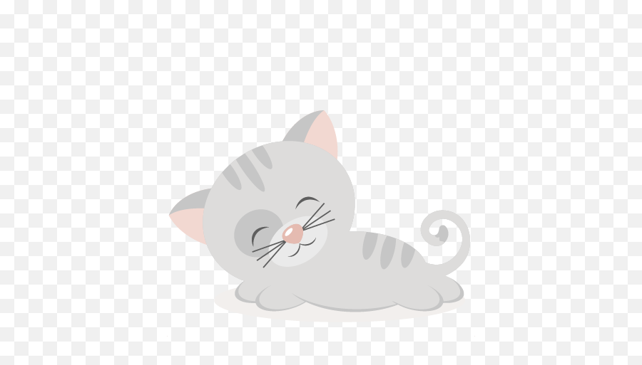 Sleeping Kitty Svg Scrapbook Cut File Cute Clipart Files For - Soft Emoji,Cat Silhouette Clipart