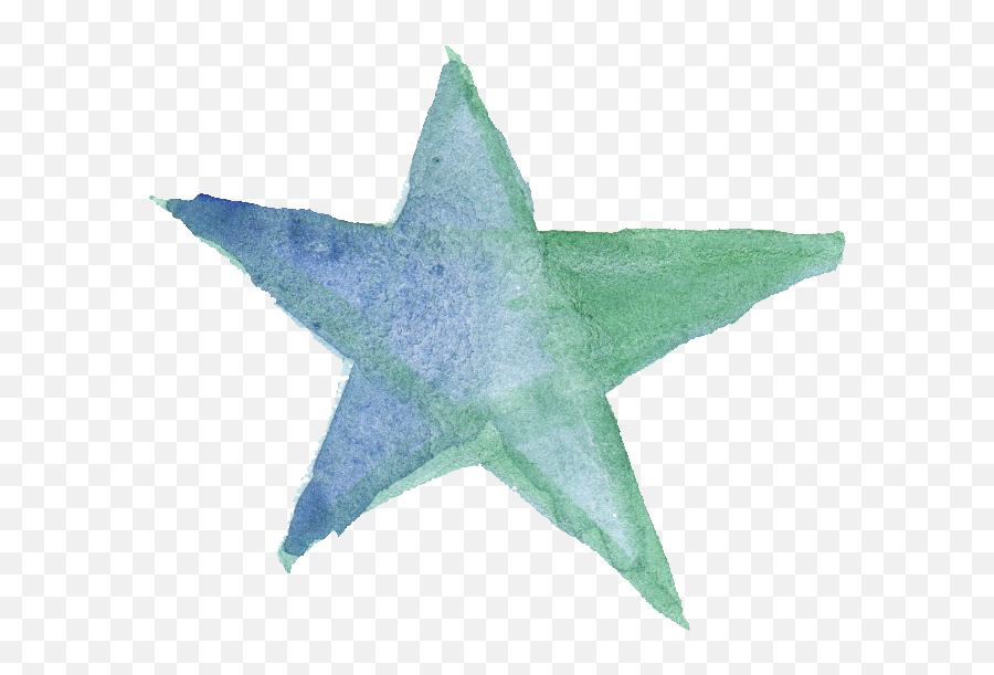 15 Watercolor Star Transparent - Transparent Watercolour Star Emoji,Blue Stars Png