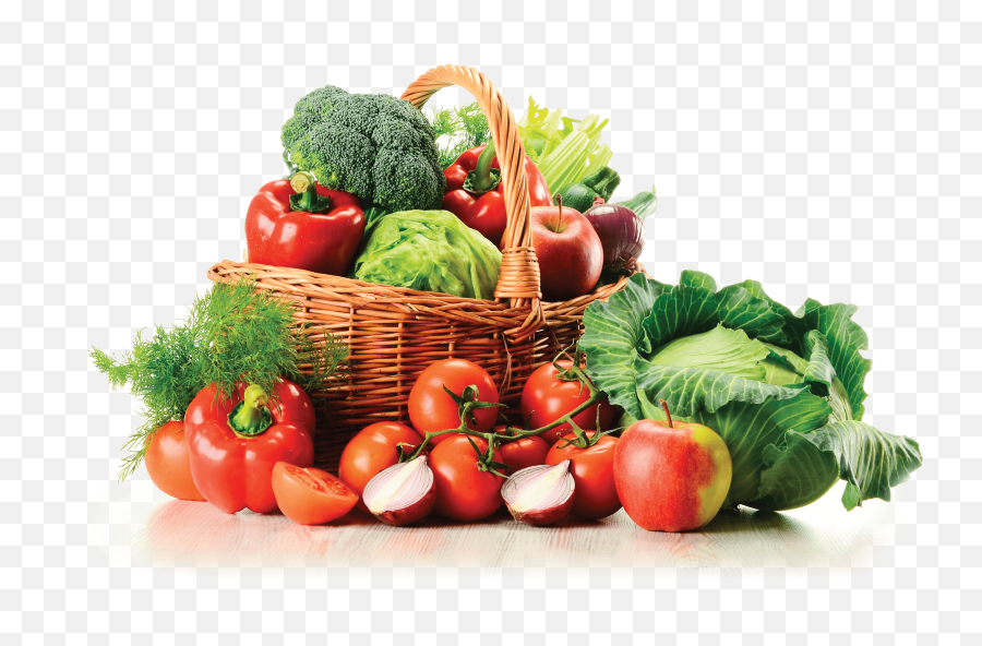 Basket Of Vegetables Clipart - Vegetables Background Png Emoji,Vegetables Clipart