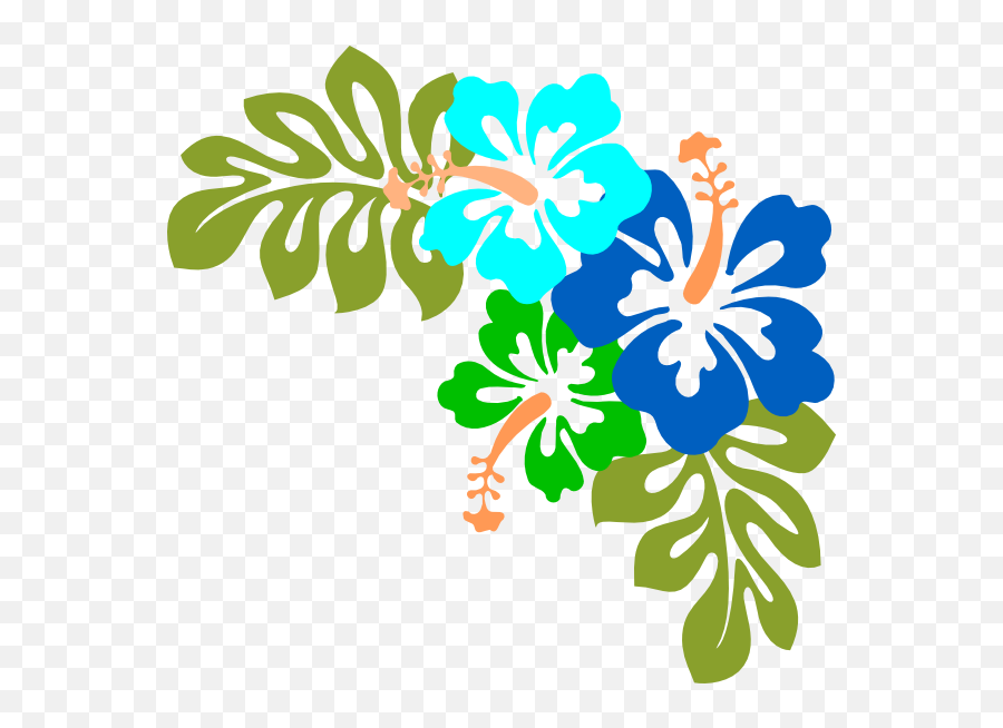 Hawaiian Flowers Transparent Background - 600x573 Png Clipart Hawaiian Lei Flower Emoji,Flowers Transparent Background