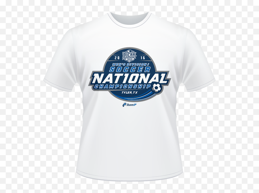 2016 Njcaa Menu0027s Soccer Di National Championship White T - Shirt The Terminal Emoji,White T-shirt Png