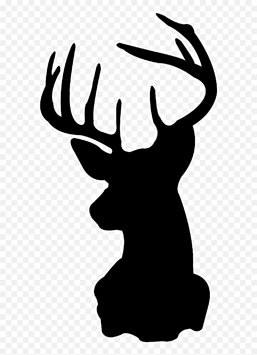 Whitetail Deer Head Silhouette Png Emoji,Deer Head Png