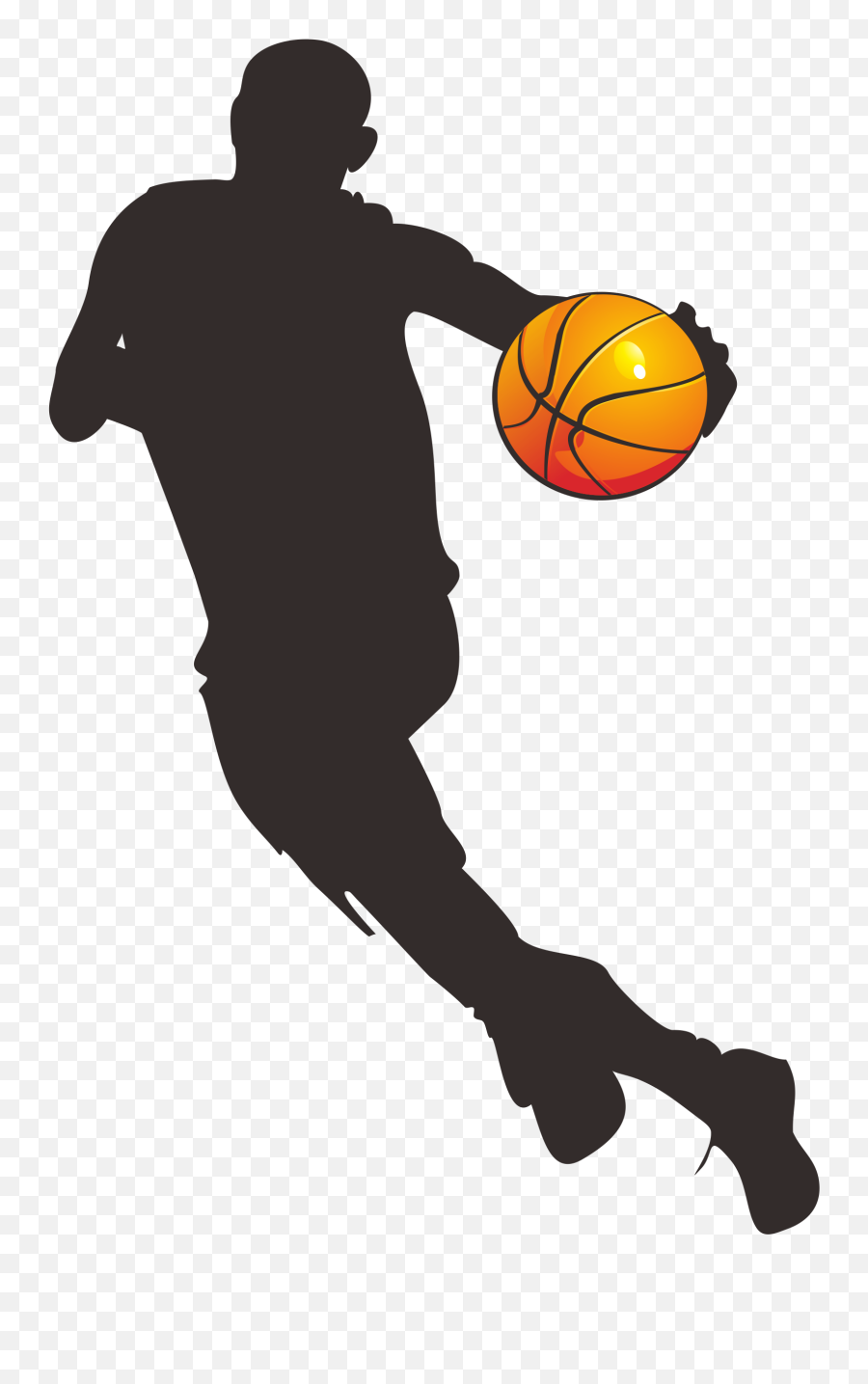 Basketball Ball Over Court Clipart - Image 8 Emoji,Basketball Ball Clipart