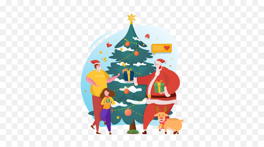 Best Premium Santa Giving Christmas Gifts Illustration Emoji,Giving Tree Clipart