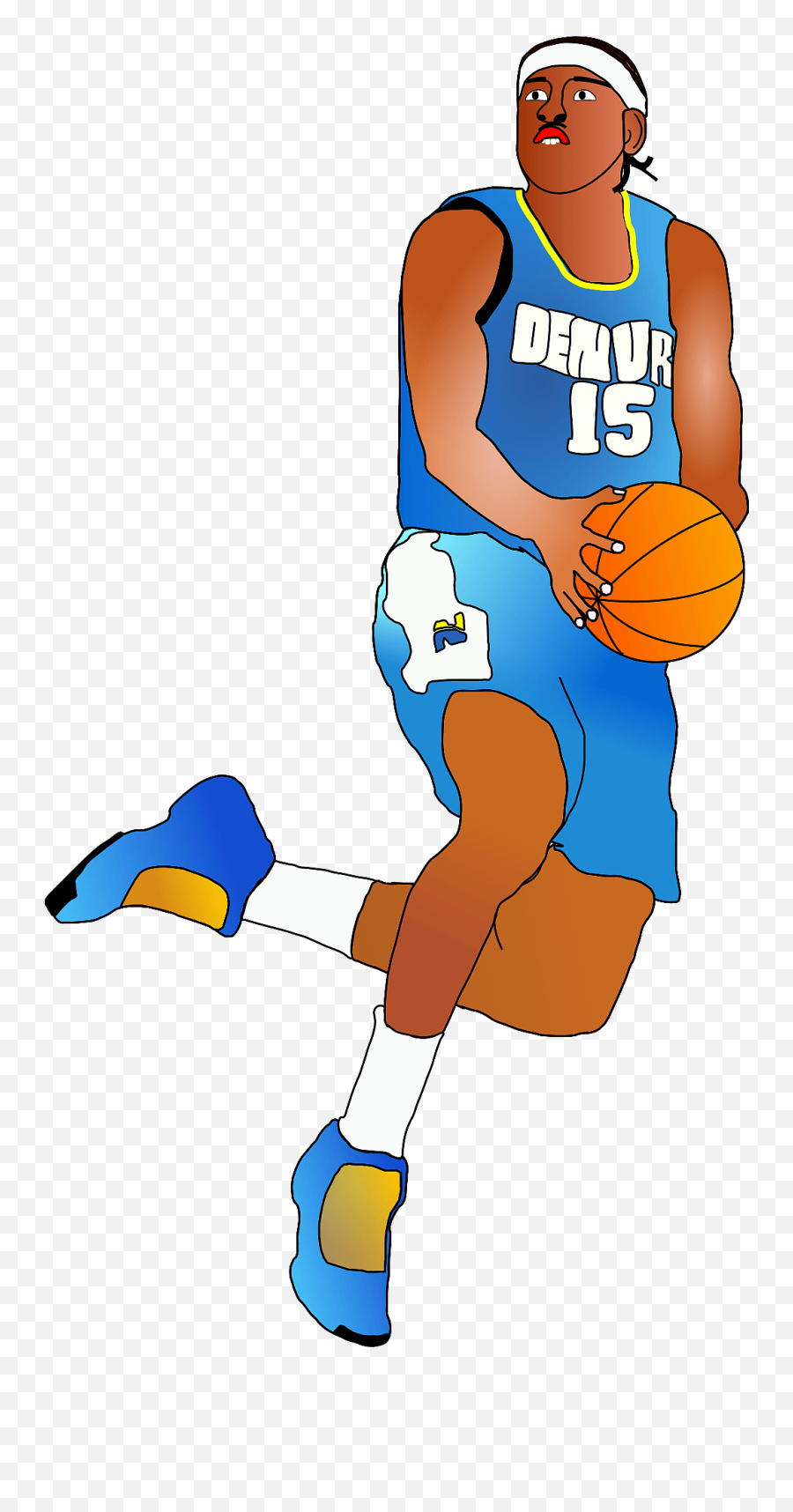Basketball Player Clipart - Nba Players Clip Art Emoji,Basketball Transparent
