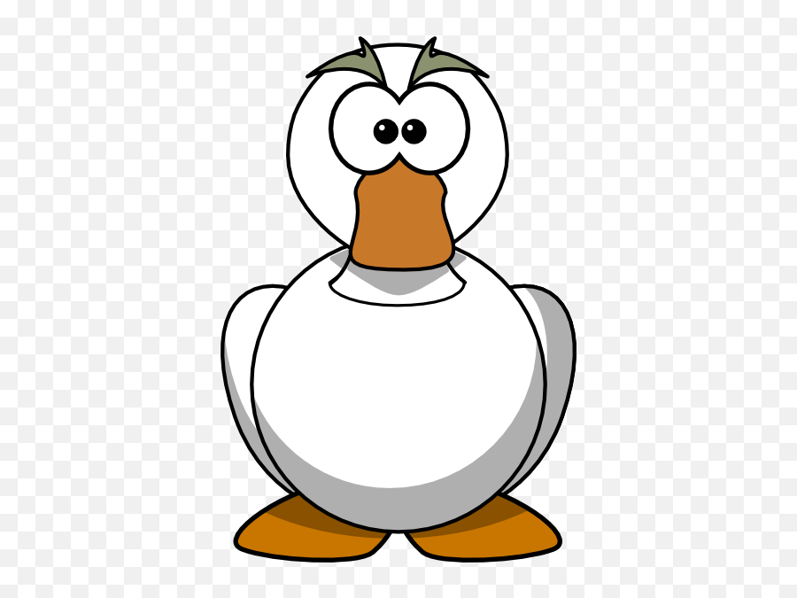 Goose Clip Art At Clker - Cartoon Goose Clipart Emoji,Goose Clipart