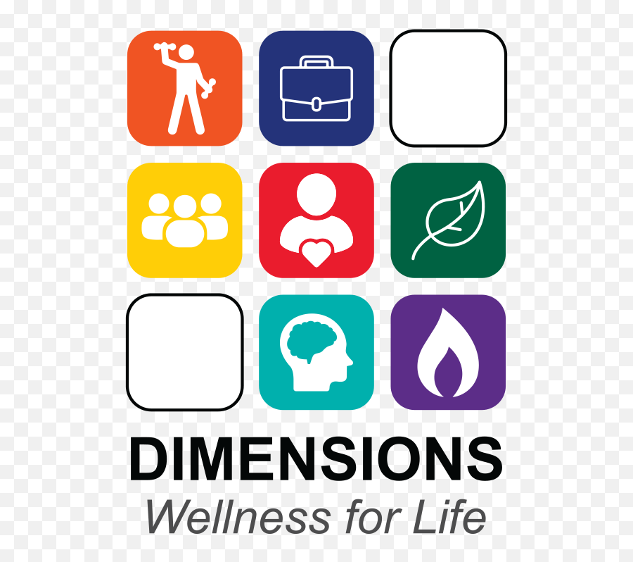 The 7 Dimensions Of Wellness - Life Dimensions Emoji,Logo Dimensions