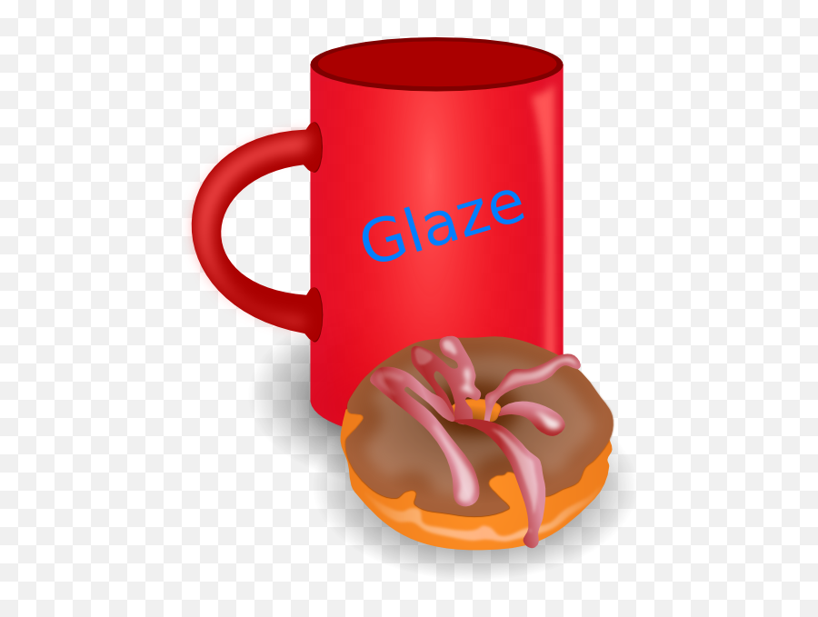 Coffee And Donut Clip Art At Clkercom - Vector Clip Art Serveware Emoji,Donut Clipart