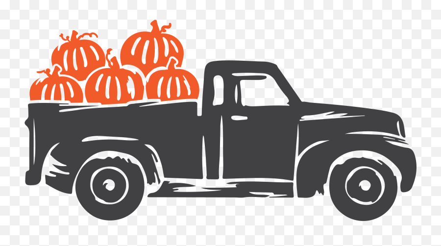 Hayride Clipart Hay Truck - Pumpkin Truck Clip Art Png Truck With Pumpkins Clipart Emoji,Truck Clipart