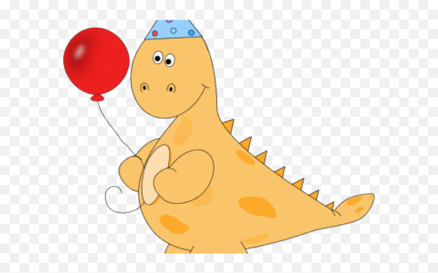 Toddler Party Cliparts - Dinosaur With Birthday Hat Clipart Dinosaur Birthday Hat Clipart Emoji,Toddler Clipart