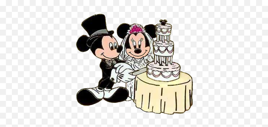 Mickey Silhouette - Mickey And Minnie Wedding Clipart Cake Decorating Supply Emoji,Wedding Clipart
