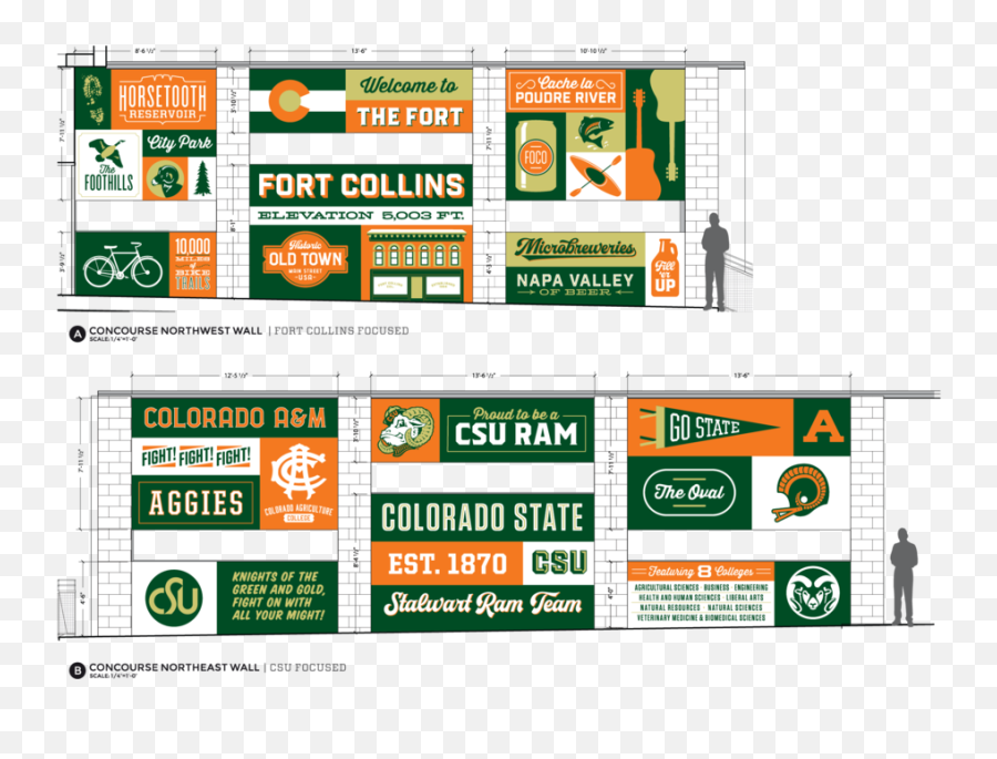 Colorado State University Football Stadium Mural Design Emoji,Colorado State University Logo