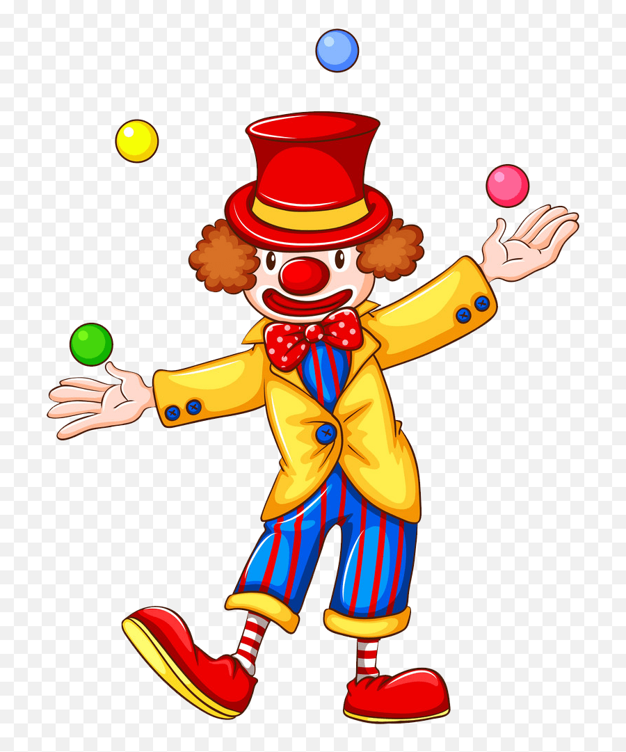 Clown Juggling Clipart Transparent - Clipart World Clown Flashcard Emoji,Clown Transparent