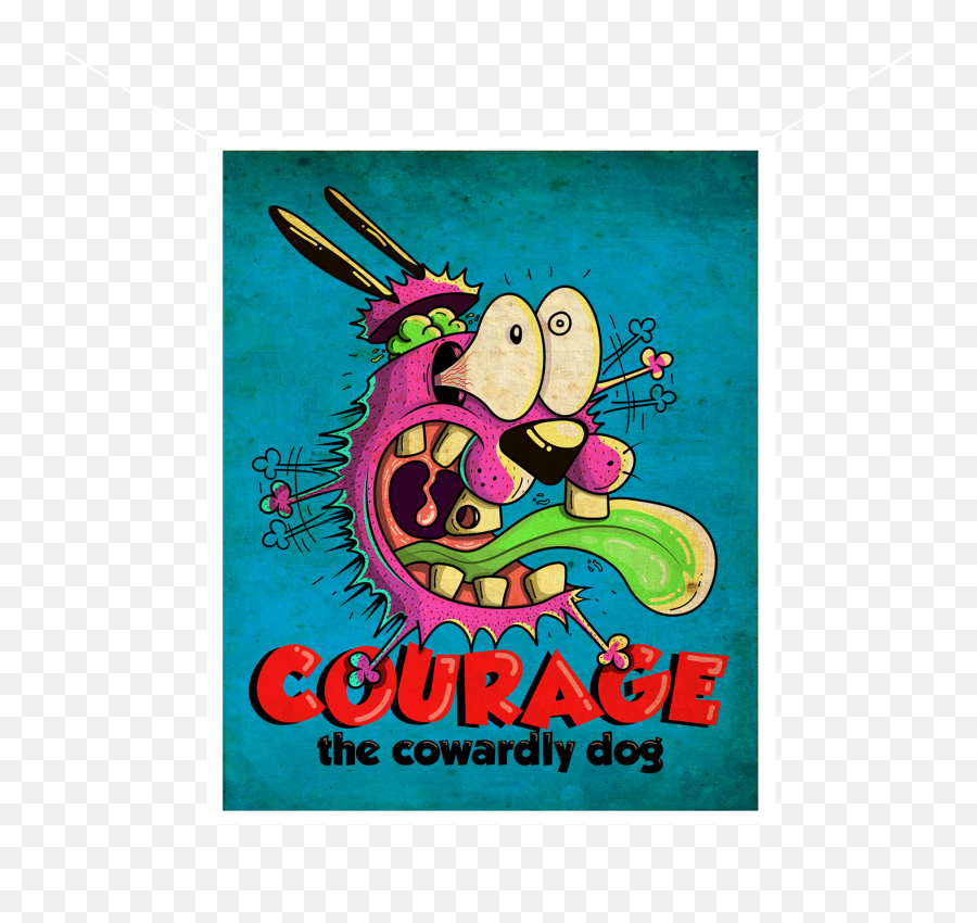 Courage The Cowardly Dog - Fanart On Behance Courage The Cowardly Dog Behance Emoji,Courage The Cowardly Dog Png