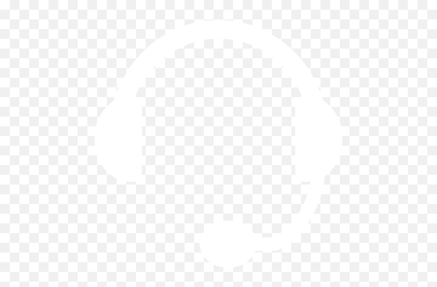 White Headset Icon - Headphone Icon Png White Emoji,Headset Png