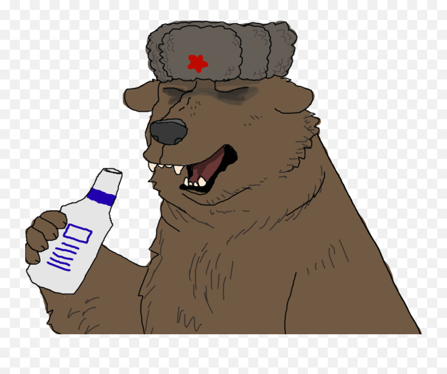Download Russian Bear Png - Russian Bear Png Emoji,Ushanka Png