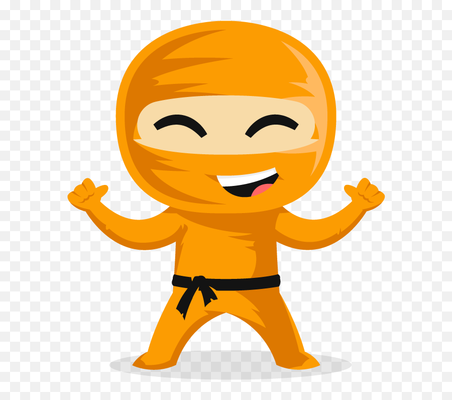 Download Wpapp - Ninja Ninja Cartoon Orange Full Size Orange Ninja Cartoon Emoji,Ninja Transparent