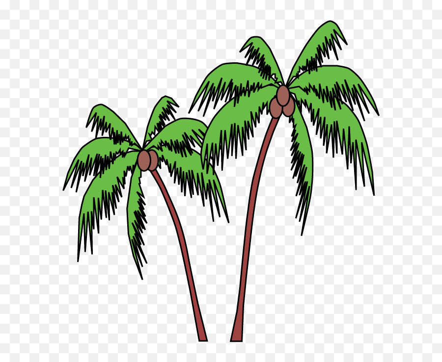 Cartoon Palm Tree Gif Clipart Clip Art Emoji,Cartoon Palm Tree Png