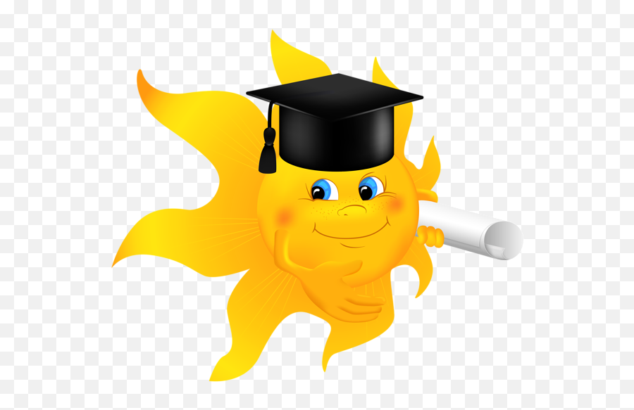 Sun With Diploma Png Clipart Image Free Clip Art Clip Art Emoji,Sun Clipart Transparent