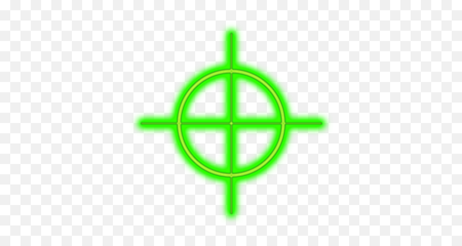 Png Crosshairs Green - Roblox Shift Lock Cursor Transparent Emoji,Crosshair Clipart