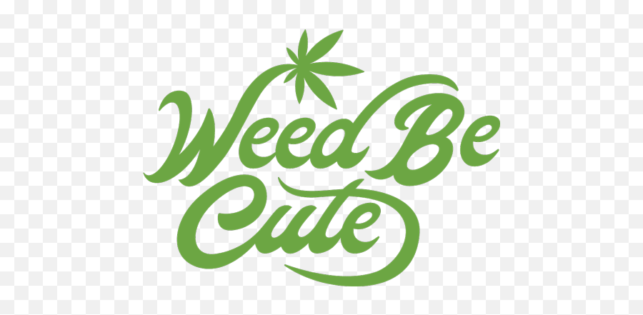 Weed Be Cute The Best Products For Smokers Emoji,Cute Logo