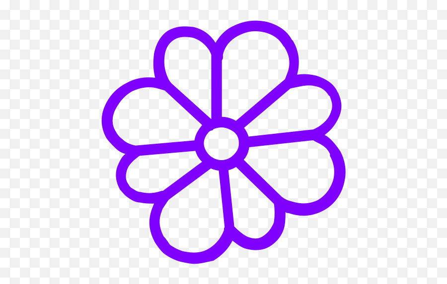 Purple Flower Icon Png Symbol Emoji,Purple Flower Png
