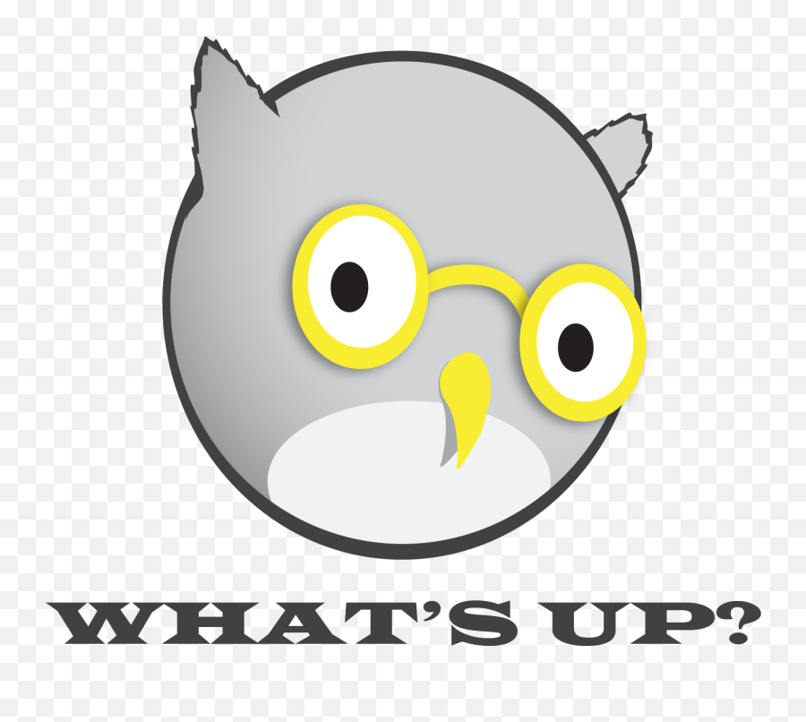 Whatu0027s Up Owl Logo - Cartoon Full Size Png Download Seekpng Emoji,What's That Logo