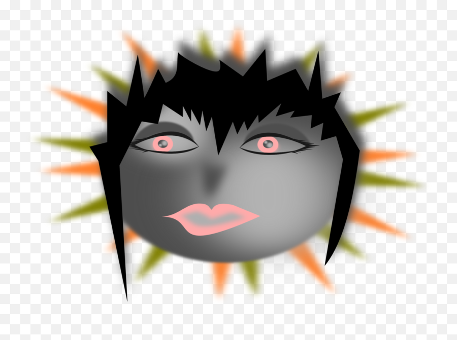 Black Haireyelashface Png Clipart - Royalty Free Svg Png Emoji,Tattoo Clipart