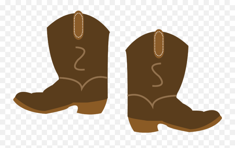 Strong Clipart Cowboy - Cowboy Boot Transparent Cartoon Round Toe Emoji,Cowboy Boots Clipart