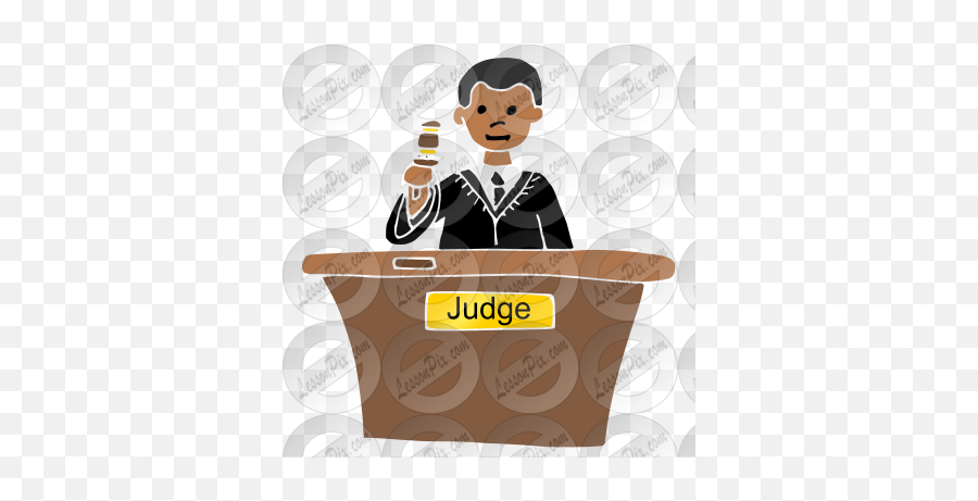 Judge Stencil For Classroom Therapy - Podium Emoji,Judge Clipart