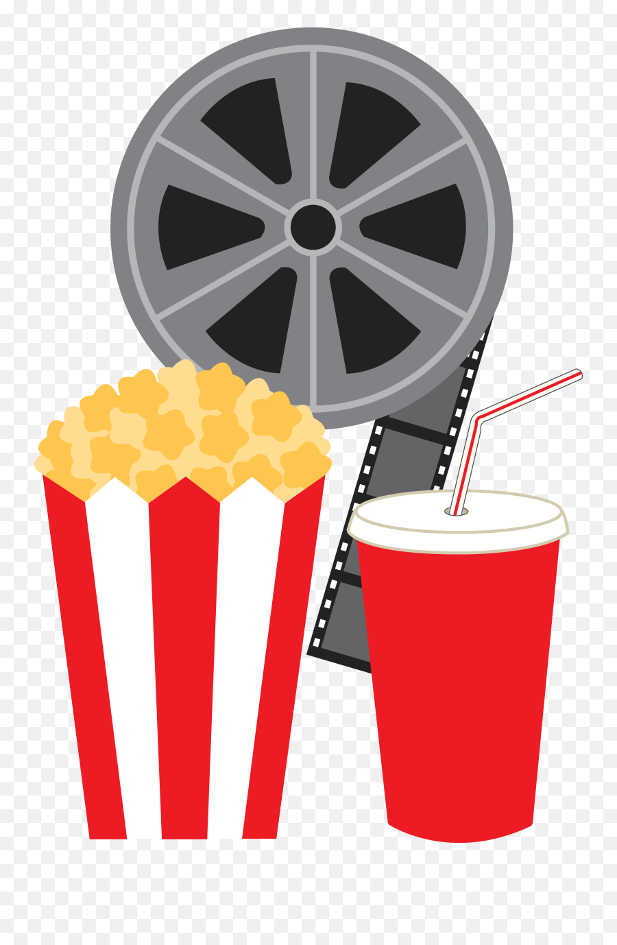 Free Popcorn Clipart Image Movie Reel - Clip Art Movies Emoji,Popcorn Clipart