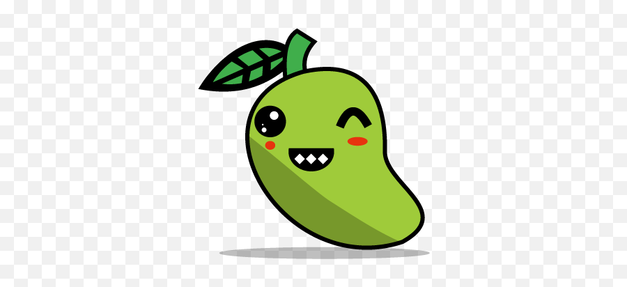 Cute Mango Fruit Sticker Graphic - Graphics Emoji,Mango Clipart