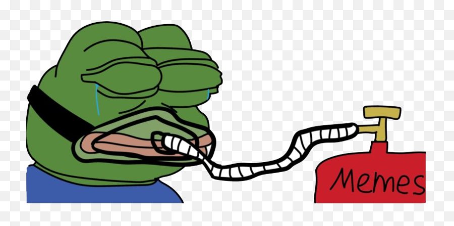 Sad Pepe The Frog Meme Png Image - Pepe Inhaler Emoji,Memes Png