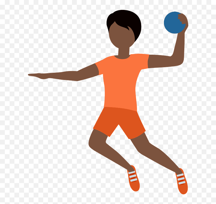 Person Playing Handball Emoji Clipart Free Download - Handball Player,Dodgeball Clipart