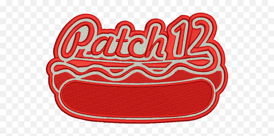 Patch12 Hot Dog Logo One Of A Kind - Language Emoji,Hot Dogs Logos