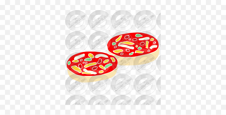 Pizza Bagels Stencil For Classroom - Dot Emoji,Bagel Clipart